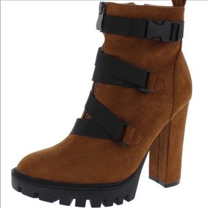 Black & Brown Military Lux Suede High Platform Boots
